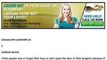 Glossary for Locksmith in Woodinville  - Click here to download